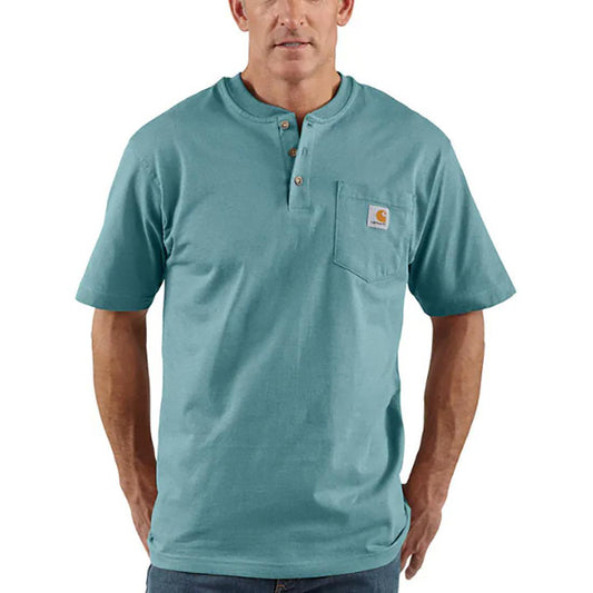 MENS WORKWEAR POCKET S/S HENLEY