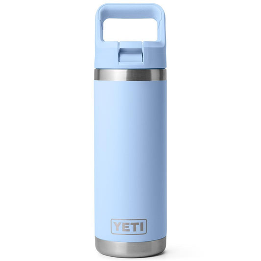 RAMBLER 18OZ C STRAW BOTTLE BIG SKY BLUE