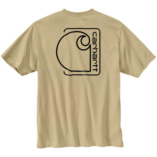 MENS RELAXED FIT LW SS C GRAPHIC TEE