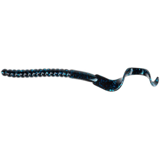 POWERBAIT 7 POWERWORM BLACK BLUE FLECK