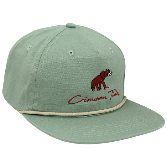 ELEPHANT CRIMSON TIDE HAT LH EMB GOAT ROPE