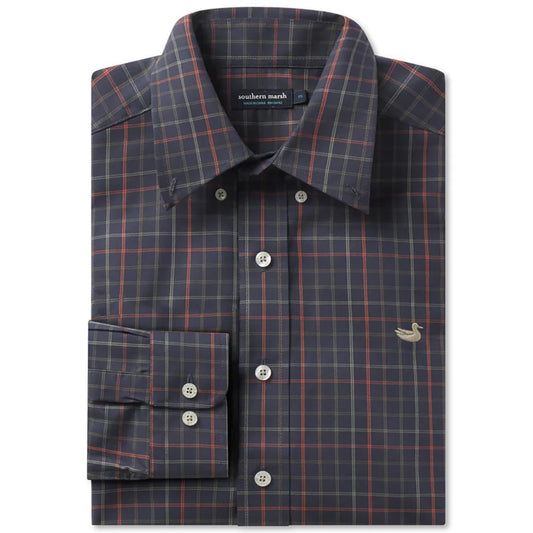 CHATEAU WINDOWPANE DRESS SHIRT