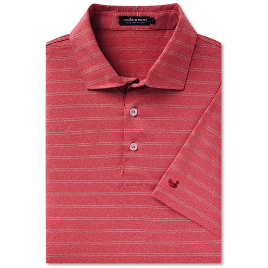 MENS NEWCASTLE STRIPE FEATHERLIGHT POLO