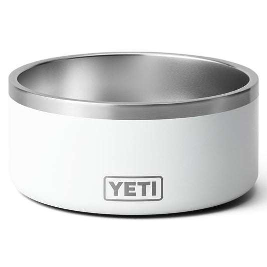 BOOMER 8 DOG BOWL WHITE