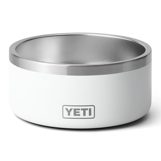 BOOMER 4 DOG BOWL WHITE