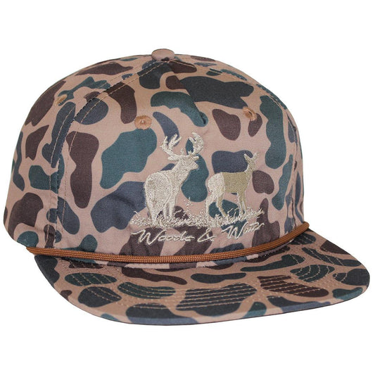 WW DEER SCENE GOAT ROPE HAT