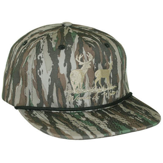 WW DEER SCENE GOAT ROPE HAT