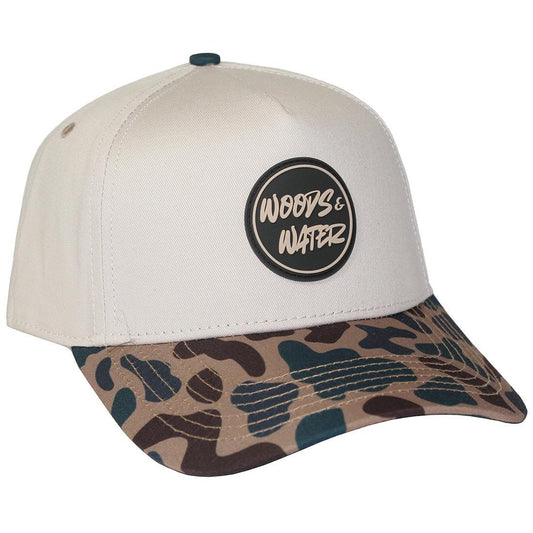 WOODS N WATER CIRCLE RUBBER PATCH HAT