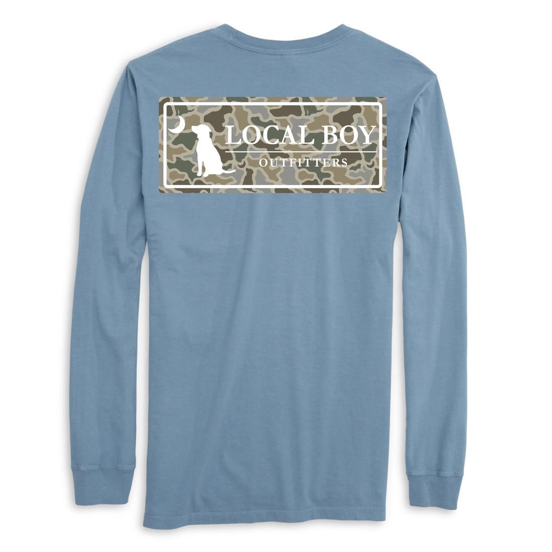 Youth Sand Dog Moon Camo Plate L/S Tee