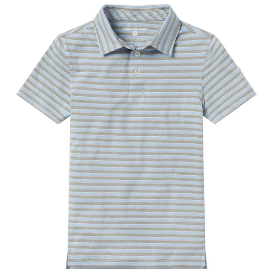YOUTH BOYS CAHABA HEATHER STRIPE POLO
