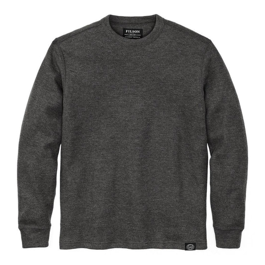 Mens Waffle Knit Thermal Crewneck