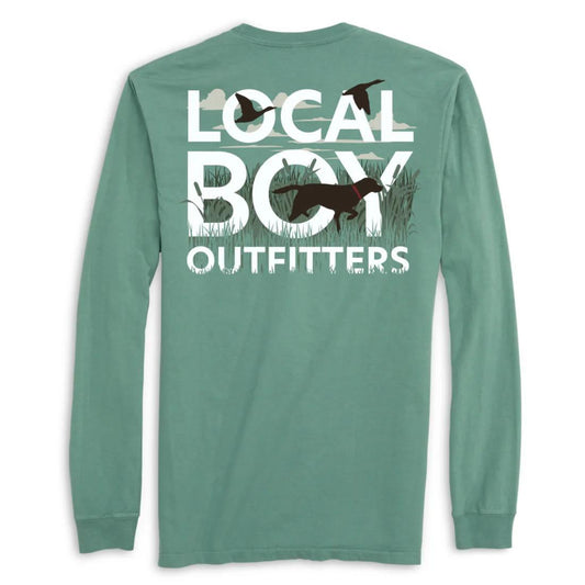 Mens Text and Tail L/S Tee