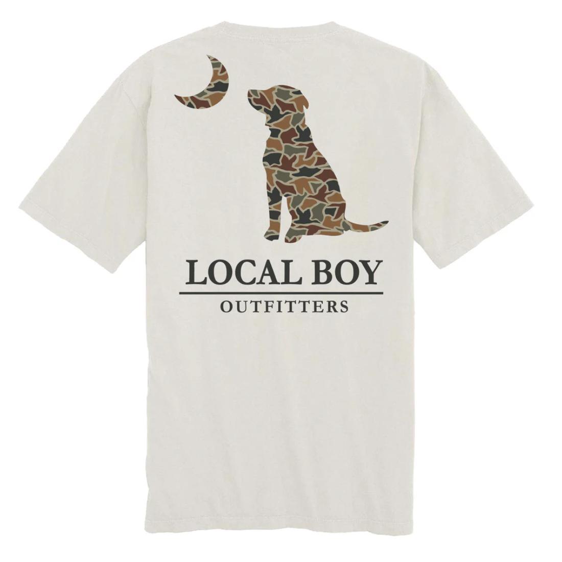Youth Autumn Duck Camo Dog Moon Tee