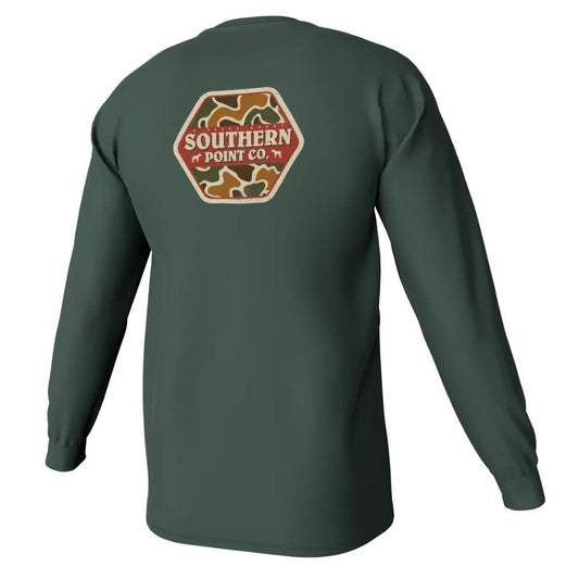 Camo Logo Long Sleeve Pocket Tee