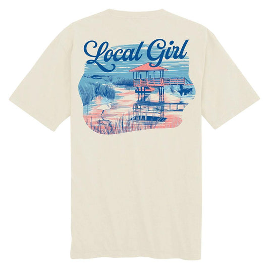WOMENS LG HERON MARSH S/S TEE