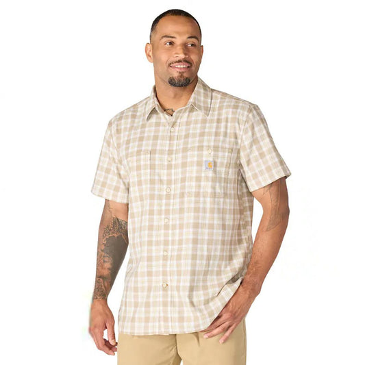 MENS BOZEMAN RELAXED S/S PLAID SHIRT