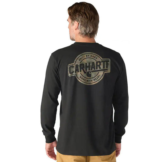 MENS IRVINE CAMO BADGE L/S TEE
