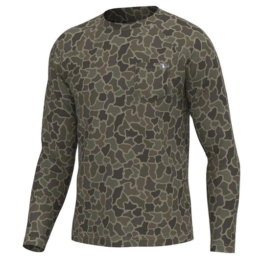 YOUTH L/S HEATHER BLEND CREW