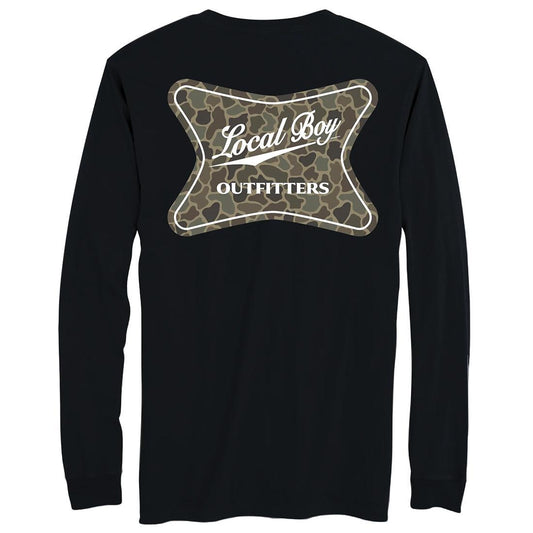 MENS HIGH BADGE BRUSH L/S TEE