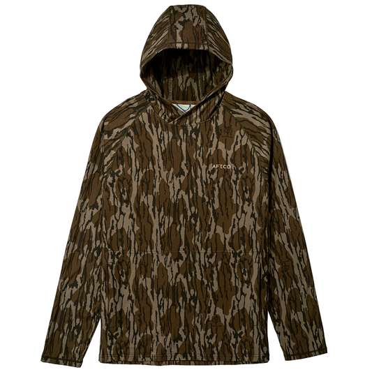 COASTAL LAYER MOSSY OAK HOODED SHIRT