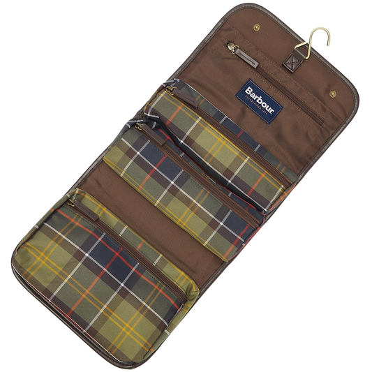 TARTAN HANGING WASHBAG