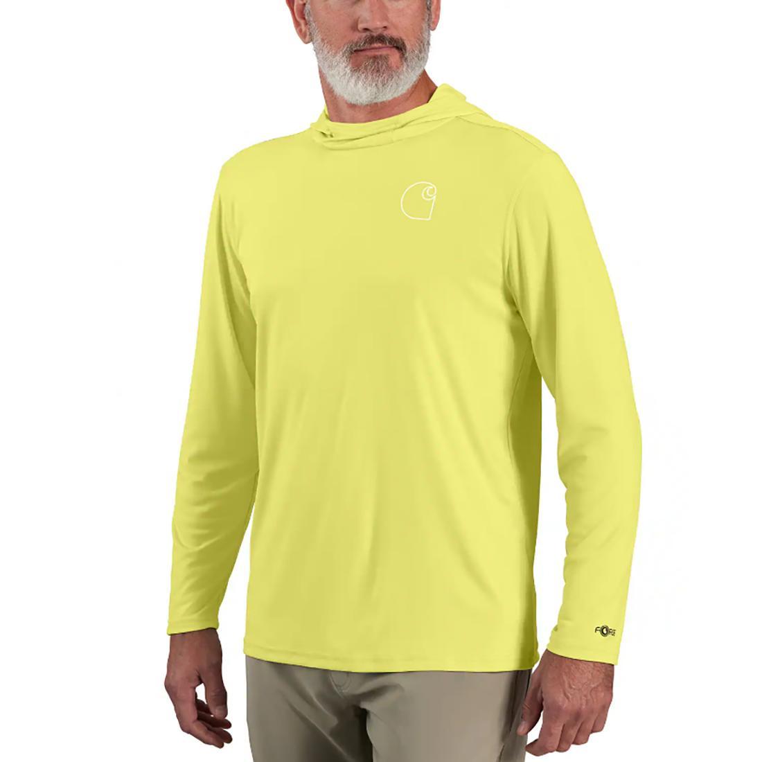 MENS FORCE SUN Defender LW LS Hooded GRAPHIC Tee