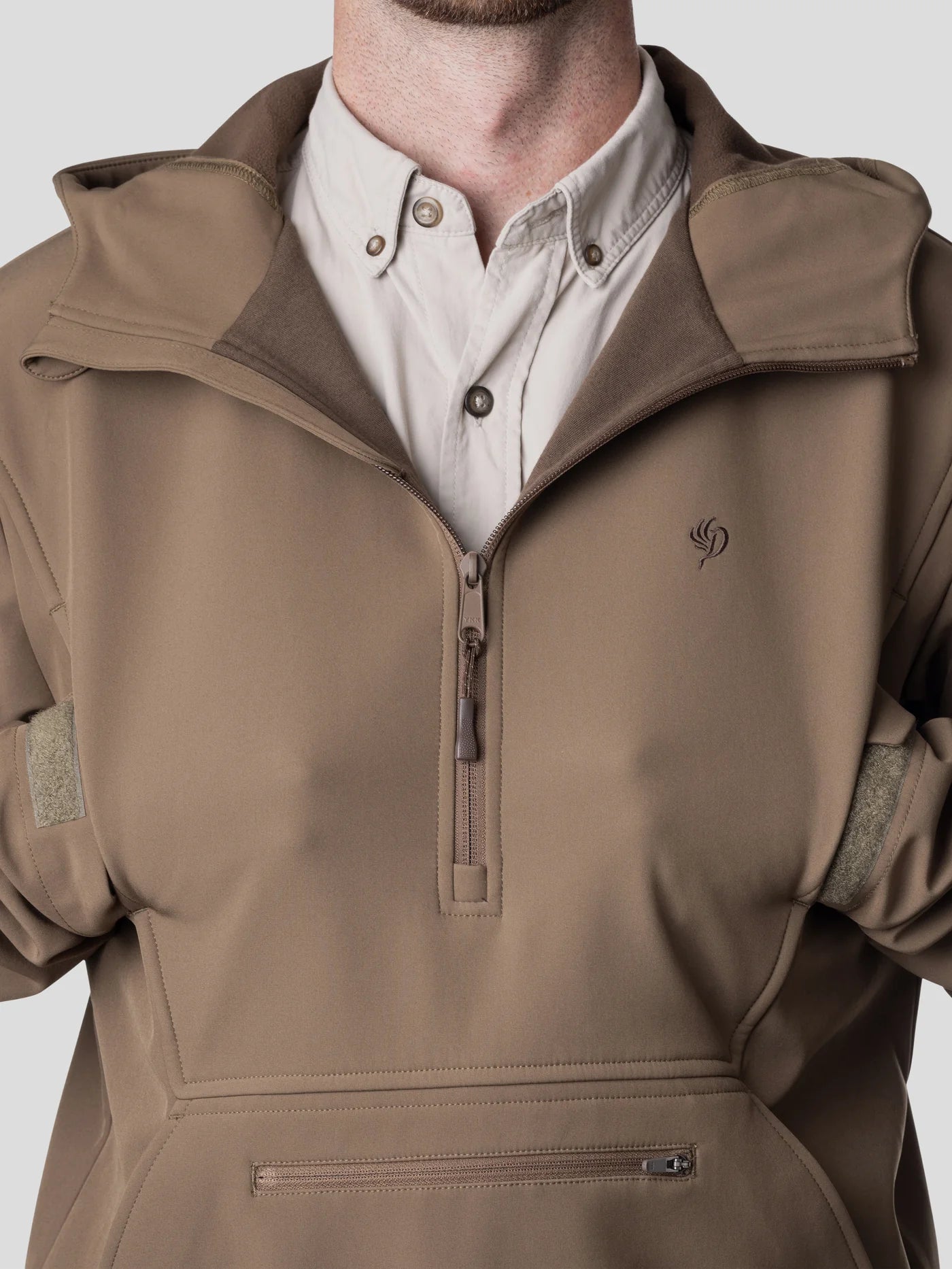MENS CONTACT SOFTSHELL HOODIE