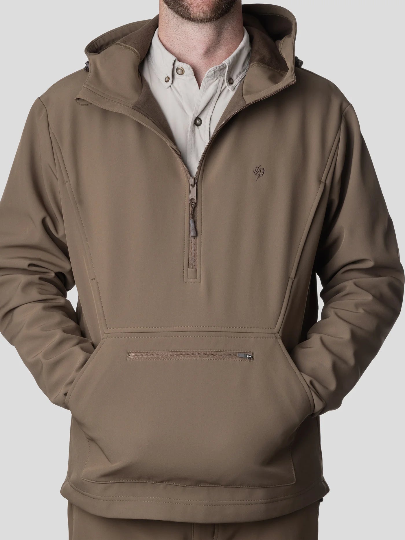 MENS CONTACT SOFTSHELL HOODIE