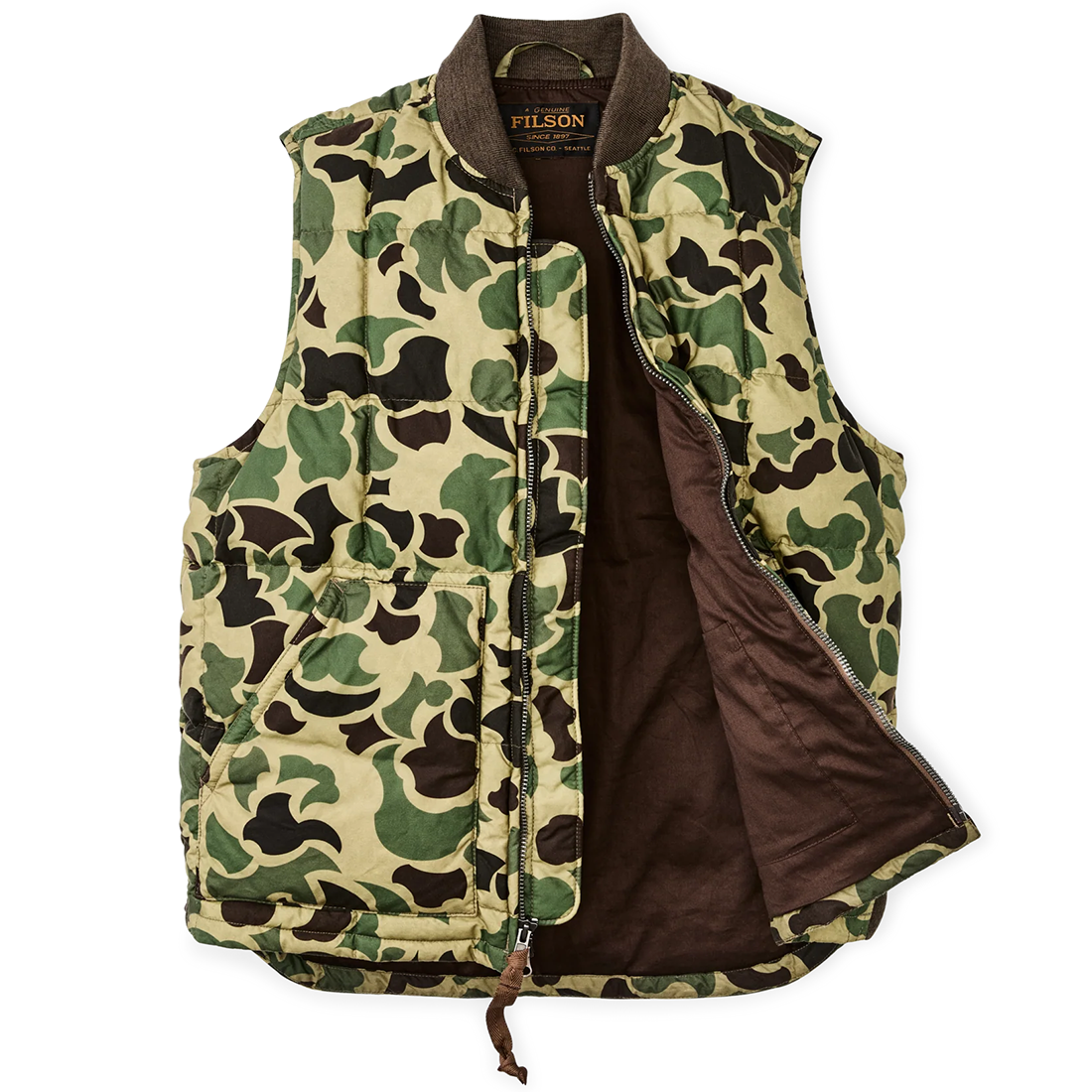 MENS WAXED DOWN VEST