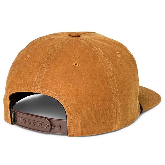MENS WAXED TRUCKER CAP W/SCENIC PATCH