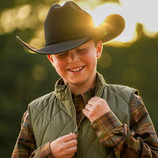 YOUTH DIAMOND QUILTED VEST