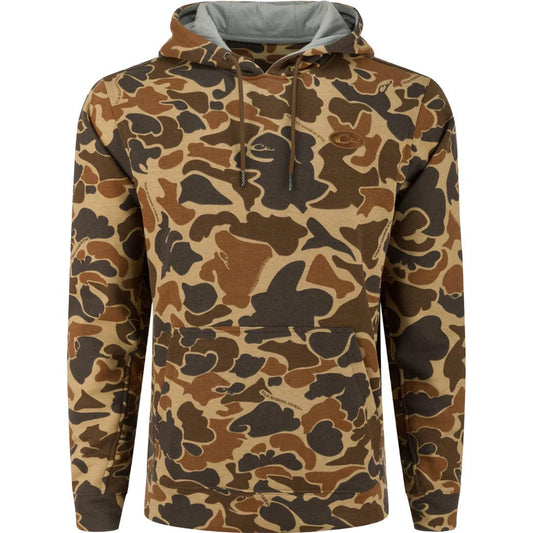 THE THREE END CAMO HOODIE
