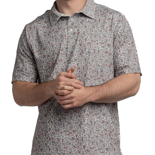 YOUTH BOYS HUNTERS HIDEAWAY PRINT POLO