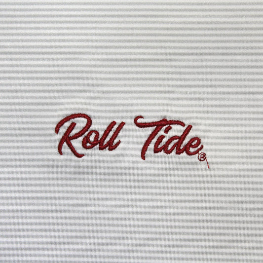 LUXURY STRIPE ROLL TIDE POLO