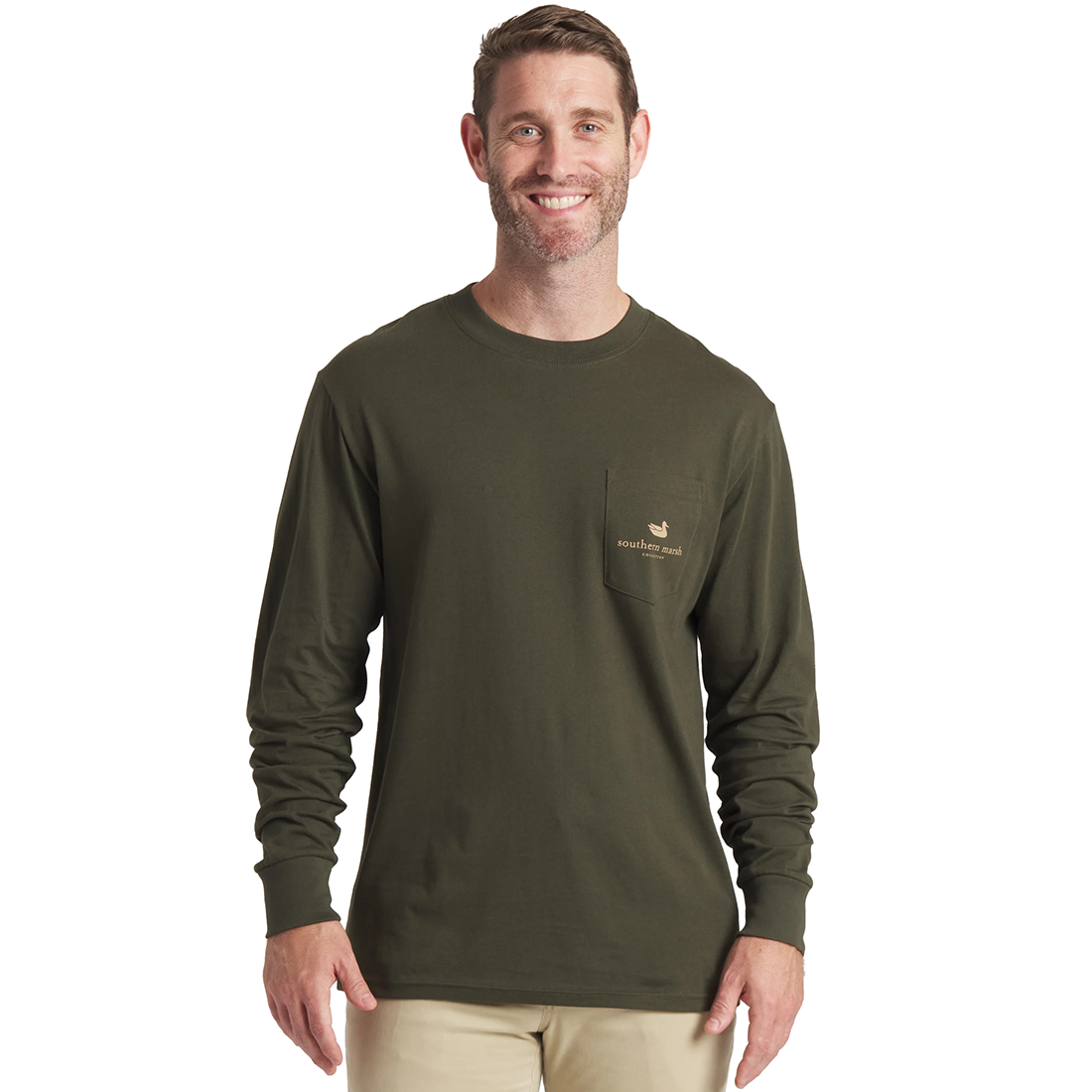 MENS L/S EIGHT POINT TEE