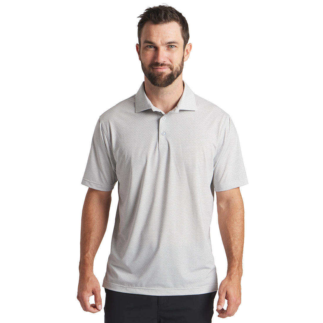 MENS CORK GRID PERFORMANCE POLO