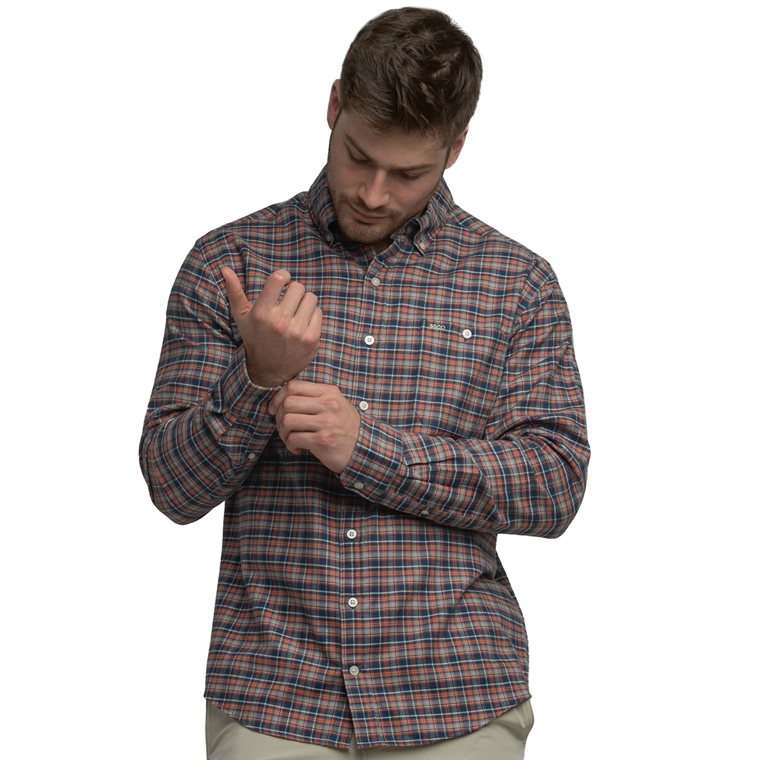 MENS ROLLINGWOOD LONG SLEEVE FLANNEL