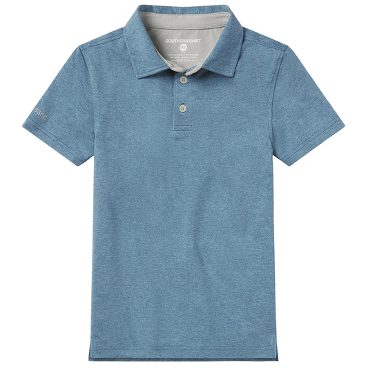 YOUTH GRAYTON HEATHER POLO