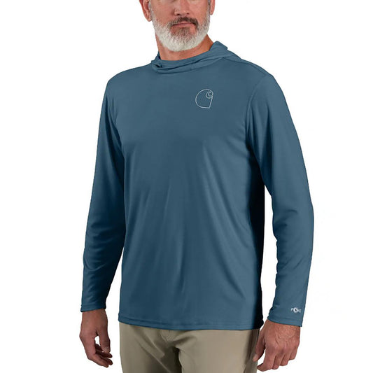 MENS FORCE SUN Defender LW LS Hooded GRAPHIC Tee