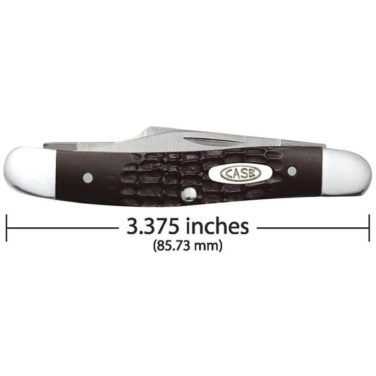 Brown Synthetic Medium Stockman with Pen Blade
