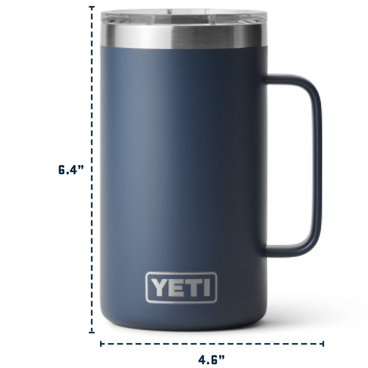 RAMBLER 24OZ MUG MS NAVY