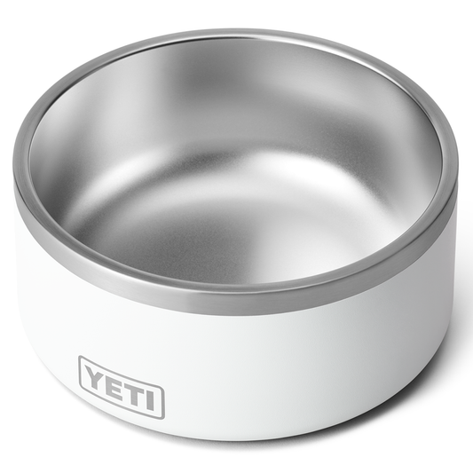 BOOMER 8 DOG BOWL WHITE