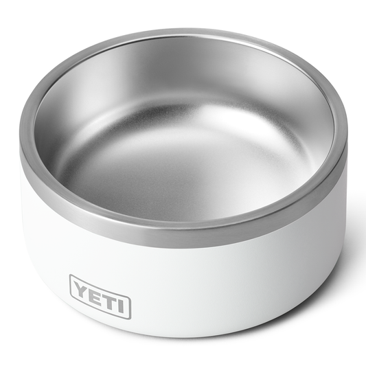 BOOMER 4 DOG BOWL WHITE