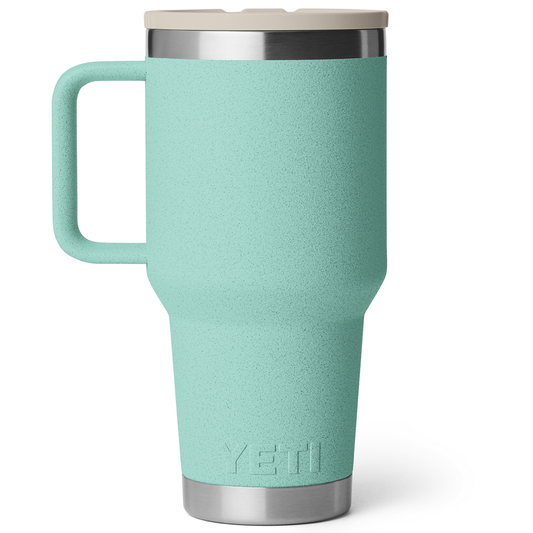 RAMBLER 30OZ TRAVEL STRAW MUG SEA STONE