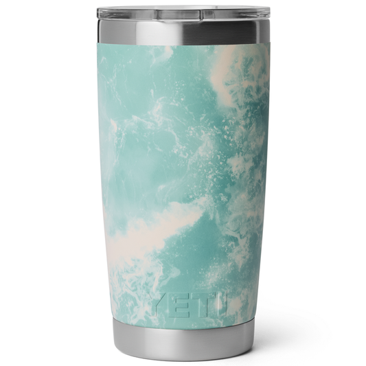 RAMBLER 20OZ TUMBLER MS SEAFOAM PATTERN