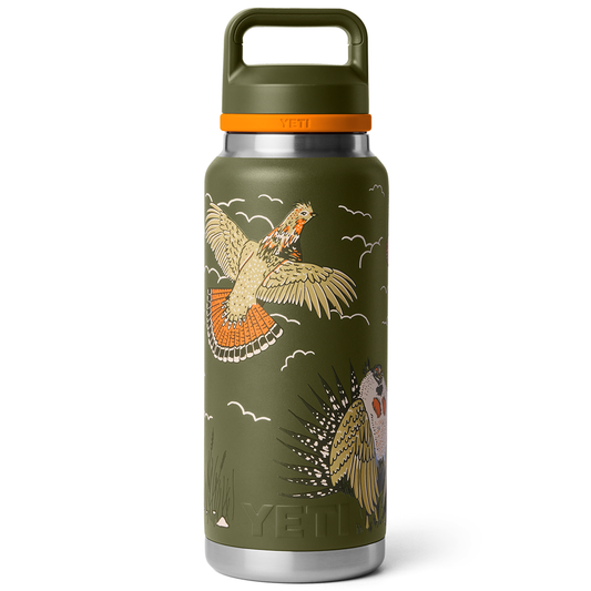 RAMBLER 36OZ BOTTLE C CHUG UPLAND BIRD OLIVE
