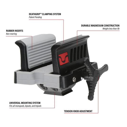 DEATHGRIP ULTRALITE CLAMPING TRIPOD HEAD