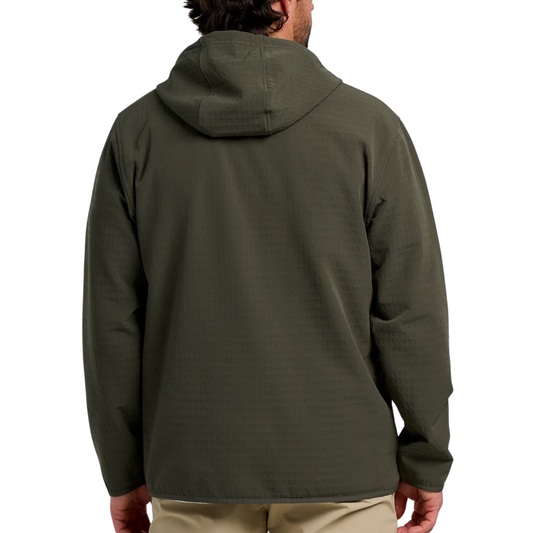 Mens Gridback Fleece Anorak Hoodie