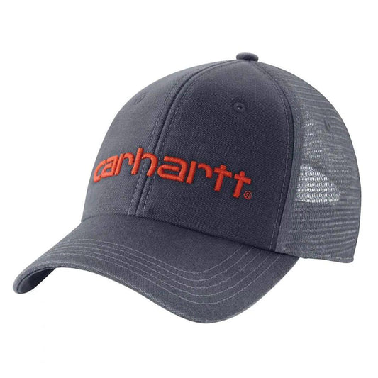 MENS CANVAS MESH BACK LOGO GRAPHIC CAP
