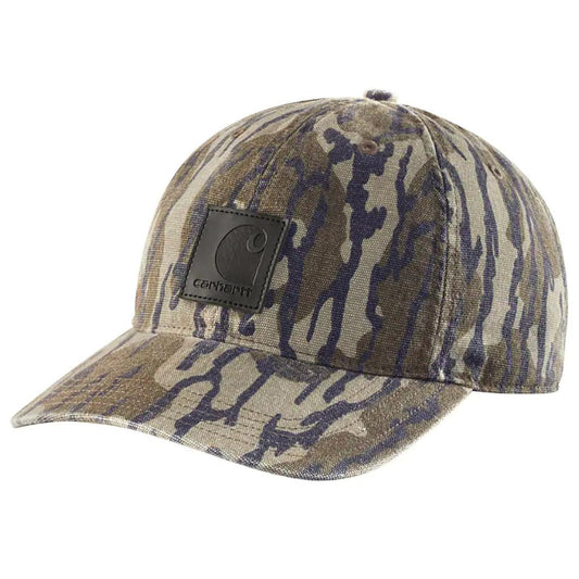 MENS CANVAS CAMO CAP